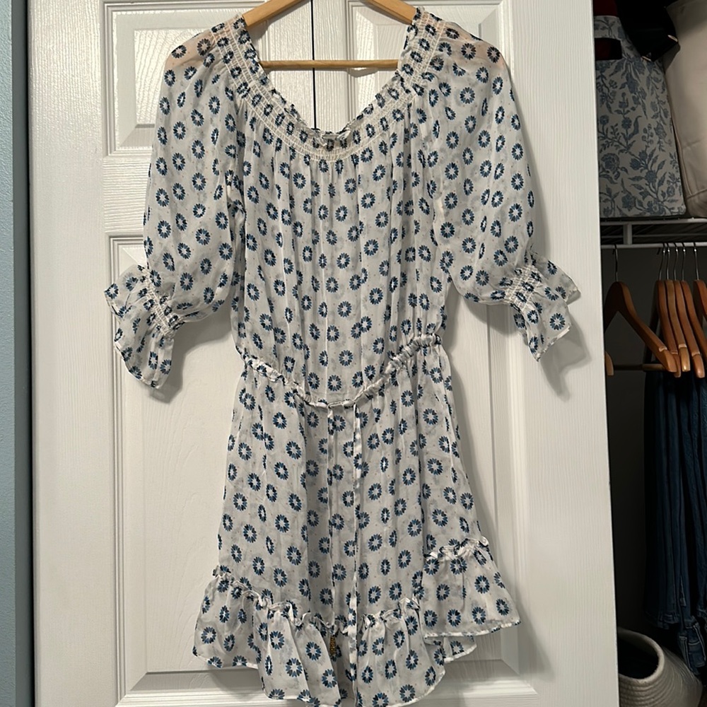 Paloma Blue Silk Swim Coverup
